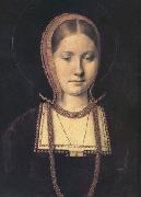 Michiel Sittow Katherine of Aragon (nn03) oil on canvas